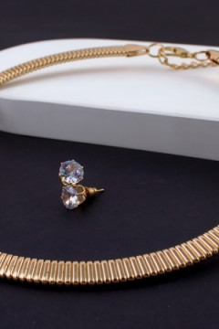 Чокер Дизайнерский Жгут, 8мм + Подарок, подарочная упаковка