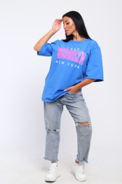 Футболка с надписью Brooklyn, плотность 190гр., Арт. 803