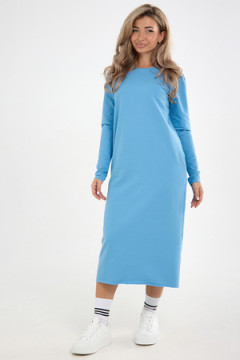 Платье футер-длинное