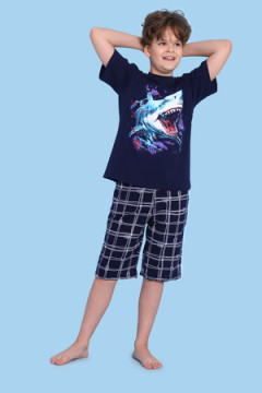 Пижама с шортами арт. ПМ-022-058 Акула