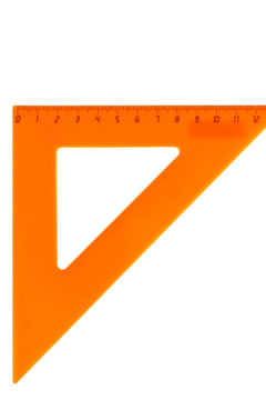 Треугольник ЦВЕТНОЕ АССОРТИ (Л-6204) 12 см. 45гр