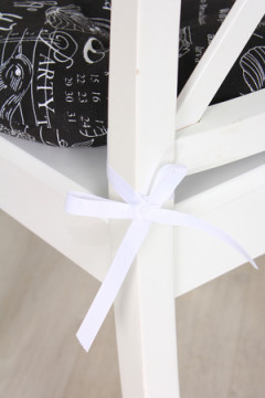 Подушка для мебели Bio-Line круглая с 4 завязками, 4 точки рогожка. P