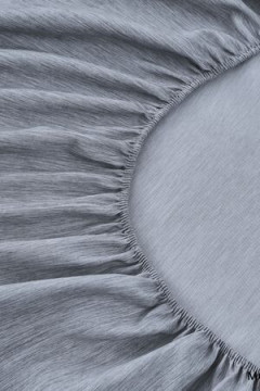 Простыня на резинке Страйп Меланж с высотой борта 25 см