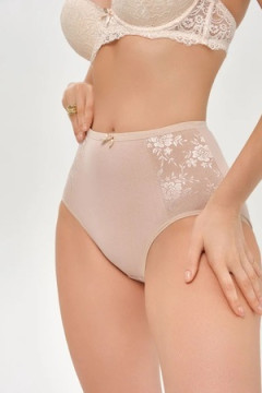 Набор трусов OIRO 39721 хлопковые с цветочным узором 3 шт