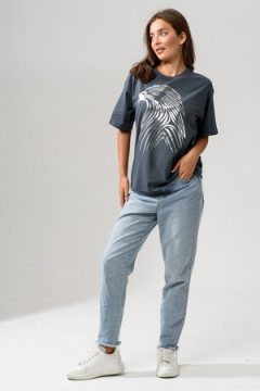 8555 Футболка оверсайз женская