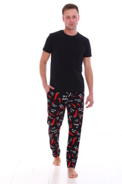 Пижама с брюками с брюками Перец 1-026