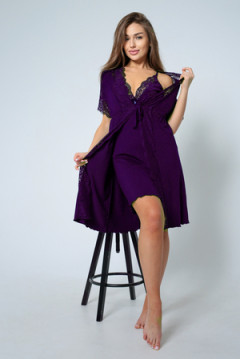 Пеньюар с сорочкой 13018