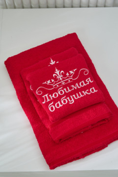 14418/12 "Любимая бабушка"полотенце махровое плотность 350гр