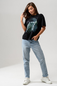 8555 Футболка оверсайз женская