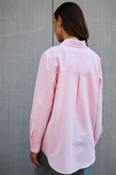 Рубашка оверсайз в полоску хлопковая