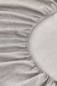 Простыня на резинке Страйп Меланж с высотой борта 25 см