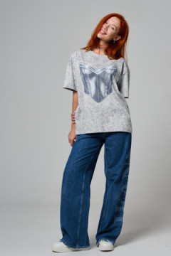 8594 футболка женская оверсайз