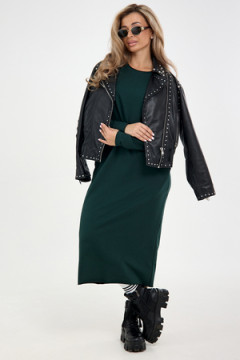 Платье футер-длинное