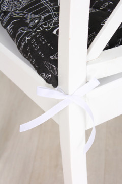 Подушка для мебели Bio-Line квадратная с 4 завязками, 4 точки рогожка