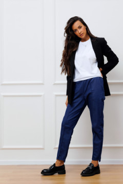 Брюки 344 джинсовые с карманами