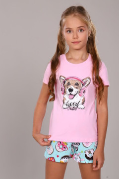 Пижама с шортами Пончики арт. ПД-009-026