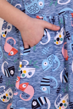 Платье Цвет настроения короткий рукав