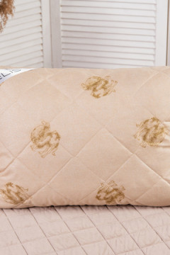 Подушка "Верблюд" тик на молнии лебпух+вербл, стег, лента, сумка(Н)