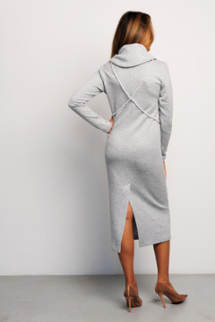 Платье свитер миди 391GRY