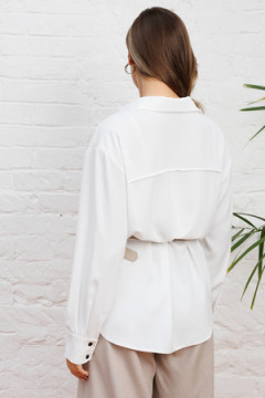 Рубашка классическая офисная с длинным рукавом 56001