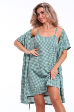 Пеньюар с сорочкой Флора 045