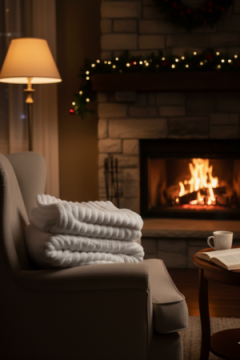 Плед Велсофт, плотность 220 г/м2, Pehmea Satu кремовый