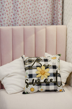 Наволочка декоративная декоративная 2шт рогожка Гном и Цветок