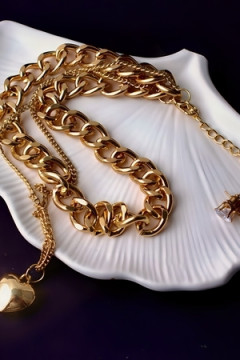 Колье Сердце двустороннее + Подарок