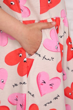 Платье Валентинка короткий рукав