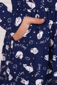 Платье Кошка Соня длинный рукав