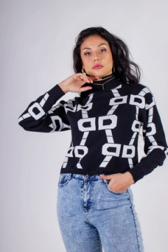 Джемпер с фиксатором Графика арт. 3765