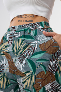Брюки палаццо домашние широкие