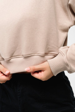 Свитшот 3 оверсайз короткий