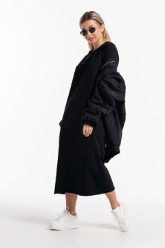 Платье футер-длинное