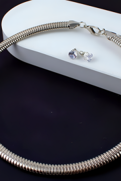 Чокер Дизайнерский Жгут, 8мм + Подарок, подарочная упаковка