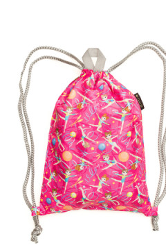 Мешок для обуви Гимнастки розовый фон