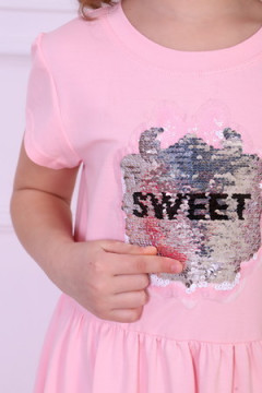 Платье Земляника кор. рукав