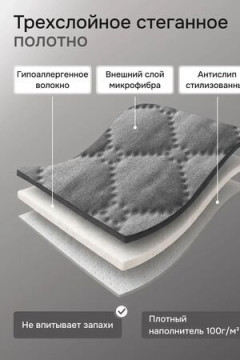 Дивандек на диван угловой, 2 шт антискользящие 210х90/160х90 (Марлин)