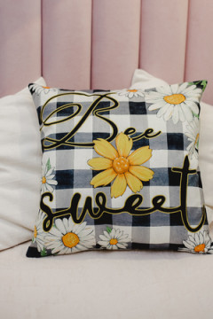 Наволочка декоративная декоративная 2шт рогожка Гном и Цветок