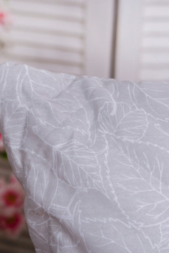 Подушка "Бамбук" поплин на молнии лебпух+бамбук, стег, лента, сумка(Н)