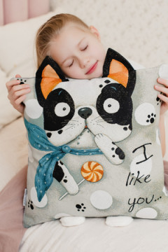 Наволочка декоративная декоративная Бульдог 45*45