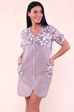 Халат 503 махровый Цветы