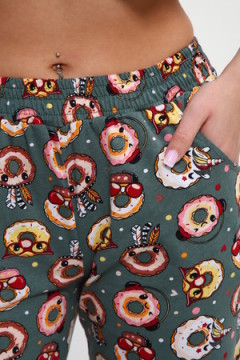 Пижама с брюками Любимая Пончики
