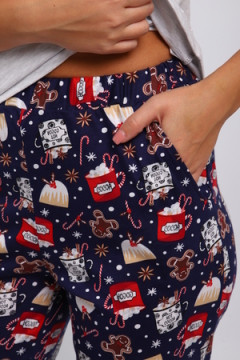 Костюм с брюками КД-008-080 Котята новогодние