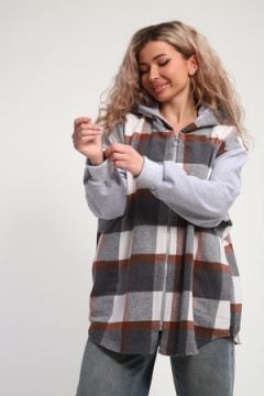 Рубашка толстовка на молнии женская РТЖКК-01