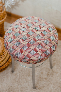 Подушка для мебели Сидушка на табурет круглая