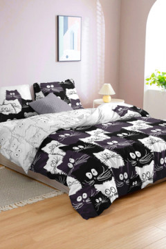 КПБ PAVLine Коты Компания вид 1 бязь 1, 5 спл