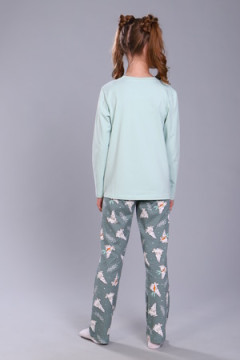 Пижама с брюками ПД-15-048 Зайцы-морковки