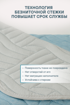 Покрывало стеганное двухсторонние микрофибра катионик LAGOON