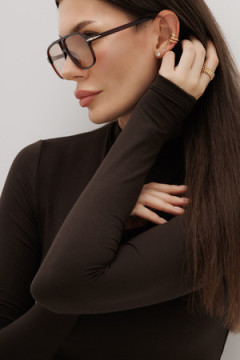 Водолазка с длинным рукавом облегающая